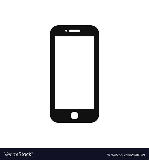 Mobile Phone Icon In Modern Design Style For Web Vector Image