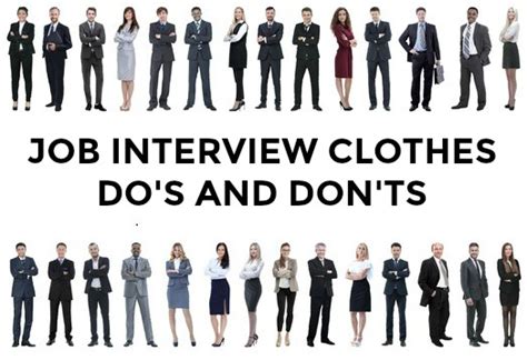 Job Interview Garments Do S And Don Ts Doddjob