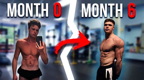 Month Body Transformation From Skinny To Muscular Kg To Kg