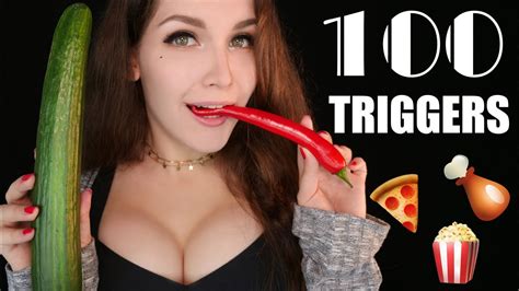 🍗asmr 100 Triggers In 10 Minutes With Eating Mukbang For Tingles 🌙АСМР 100 ТРИГГЕРОВ за 10