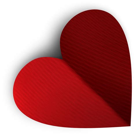 Heart Paper Folded Red Valentine Sticker By Nancyspasic