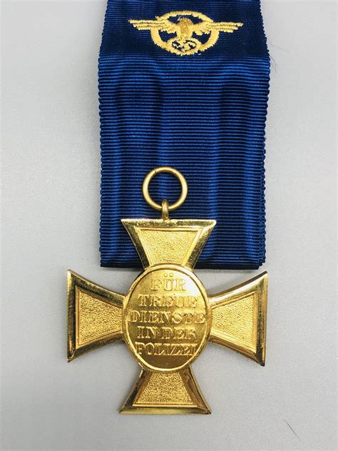 German Police Long Service Medal 25 Years I Ww2 German Militaria
