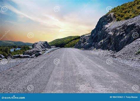 Rocky Highway Stock Photo Image Of Path Freeway Rural 98410362