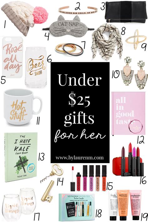 Looking for the best gift for your girlfriend? Under $25 Gifts for Her | By Lauren M