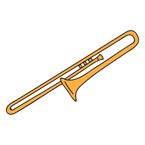 Trombone Musical Instrument Doodle Transparent Png And Svg Vector File