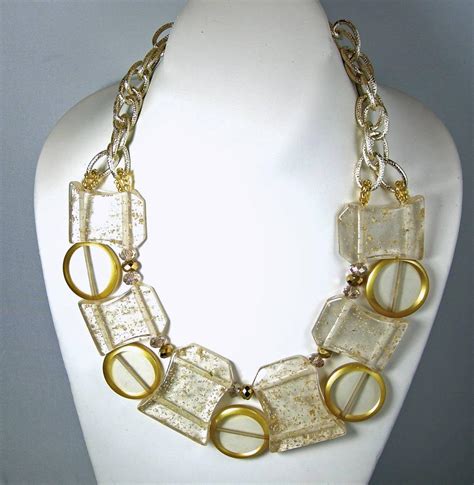 Vintage 1950s Lucite Spheres Necklace For Sale At 1stdibs