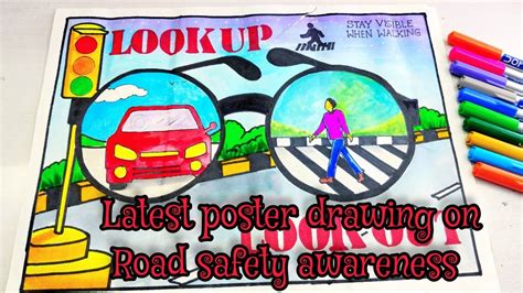Safety Rules Road Safety Drawing Competition Safety Awareness