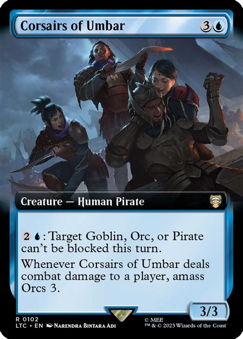 Corsairs Of Umbar Extended Art Commander The Lord Of The Rings