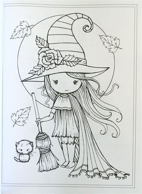 Pin By Celine Schiel On Art Halloween Coloring Book Witch Coloring