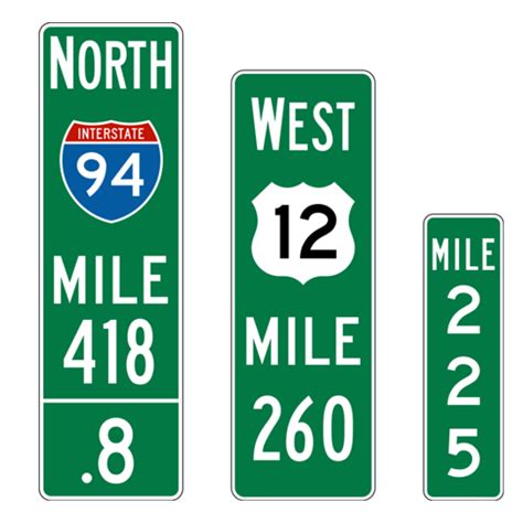 Interstate Mileage Signs Garden State Highway Products