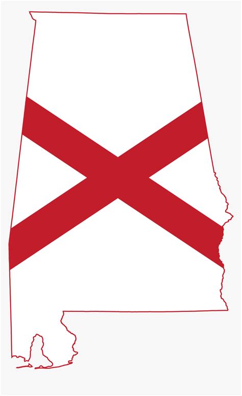 Transparent Alabama Outline Png Alabama State Flag Svg Png Download