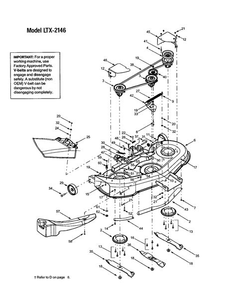 Troy Bilt 46 Deck Belt Replacement Diagram