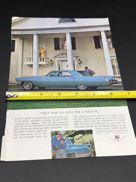 Vintage 1964 Gm Cadillac Large Magazine Print Advertisement Auto Car Ad
