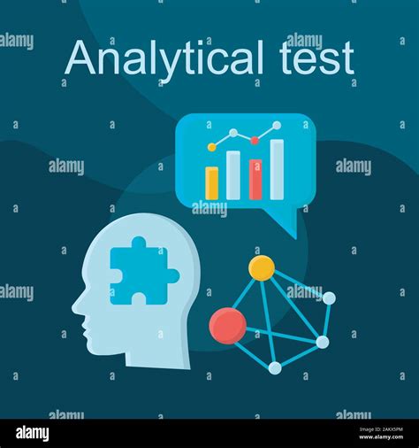 Analytical Test Flat Concept Vector Icon Analytic Skills Idea Cartoon Color Illustrations Set