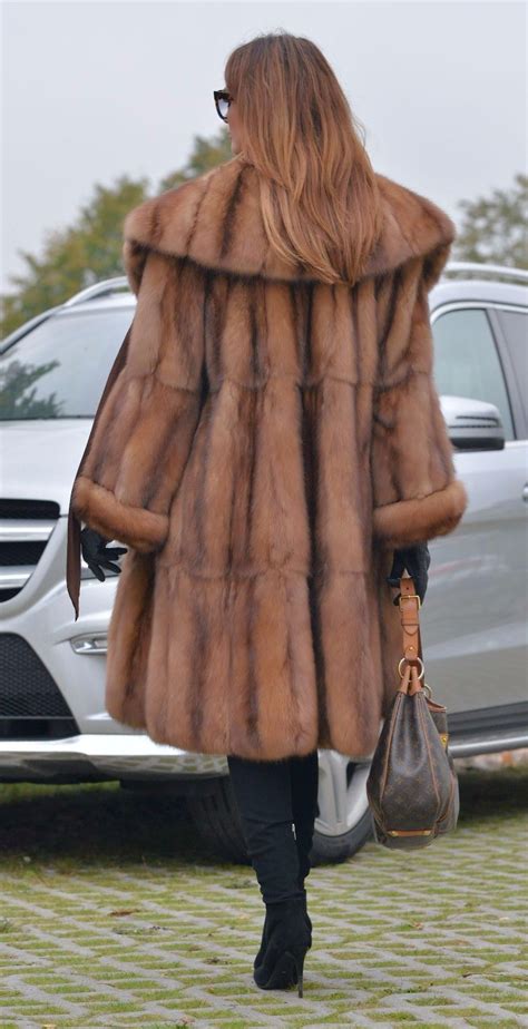 Russian Sable Swinger Fur Coat Russian Sable New Model Of 2016
