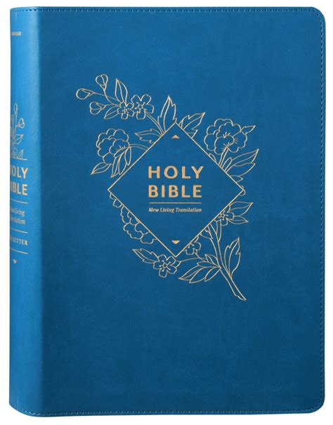Nlt Holy Bible Giant Print Teal Blue Indexed Red Letter Edition By