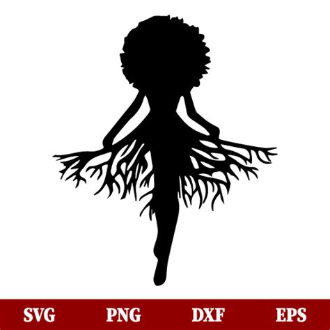 Afro Woman Roots SVG Black Woman SVG Roots SVG Afro SVG Hair SVG