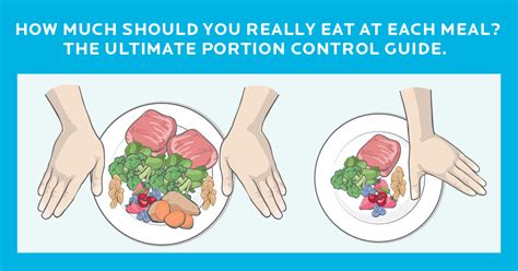 The Best Calorie Control Guide Infographic Estimating Portion Size