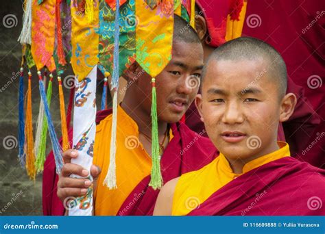 Buddhist Young Monks In Nepal Monastery Editorial Stock Photo Image