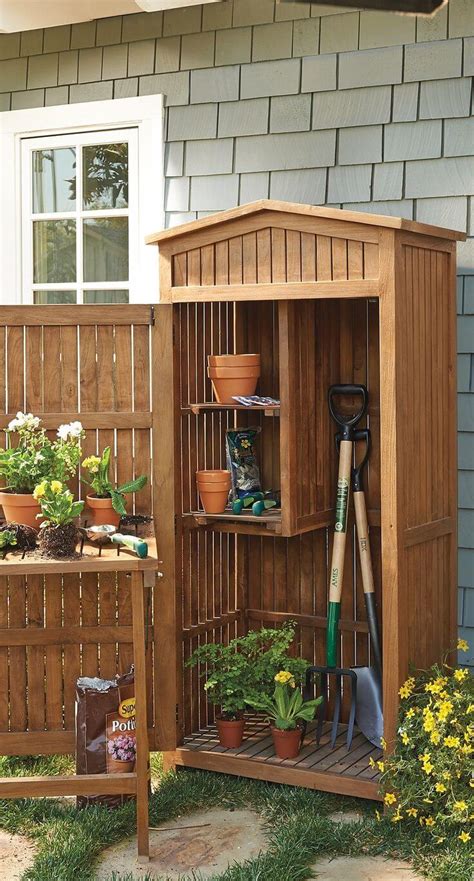 Outdoor Wood Storage Cabinet A Grade Teak Wood Pool Storage Box Chest