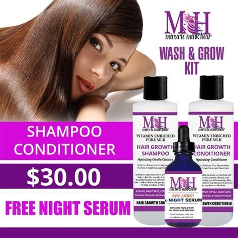 Miracle Mink Hair Growth Wash And Grow Kit Etsy Hair Growth Oil
