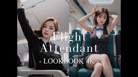 real 4k ai美女【ca 客室乗務員 flight attendant：7】lookbook beautiful portrait ai art youtube