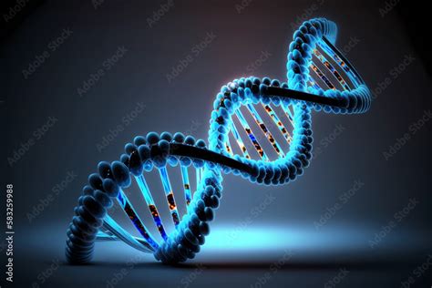 Dna Helix D Model Stock Illustration Adobe Stock