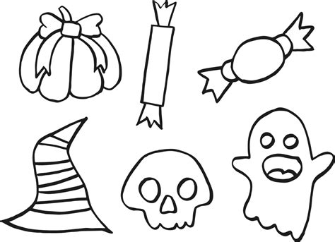 Halloween Outline Drawings Vlrengbr
