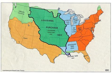 Period Iv Louisiana Purchase Map Diagram Quizlet