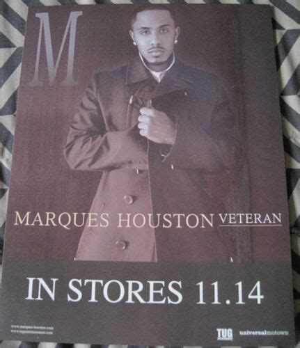 Marques Houston Veteran Album Record Poster By Tug Entertainment Ebay