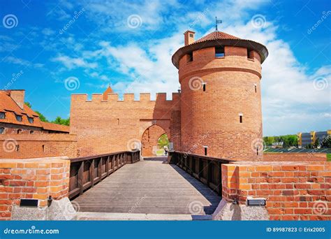 Entrance Into Malbork Castle Pomerania Poland Stock Image Image Of