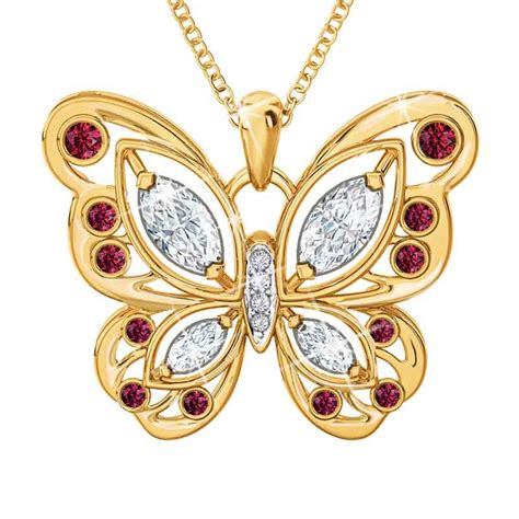 The Birthstone Butterfly Diamond Pendant