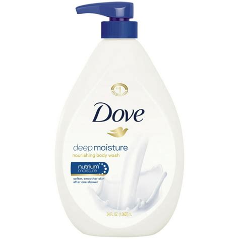 3 Pack Dove Body Wash With Pump Deep Moisture 34 Oz