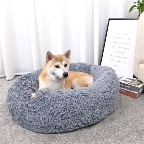 New Faux Fur Dog And Pet Bed Round Super Soft 90528 Uncle Wieners