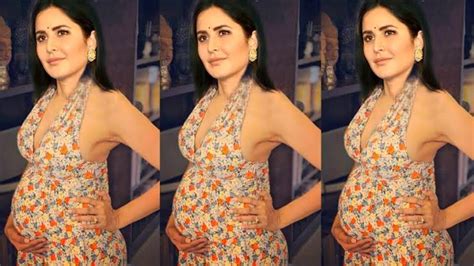 Pregnant Katrina Kaif Flaunting Her Cute Baby Bump At Airport Katrina Kaif Pregnant Video News