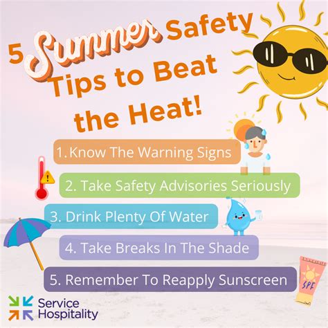 5 Summer Safety Tips To Beat The Heat Service Hospitalityservice Hospitality