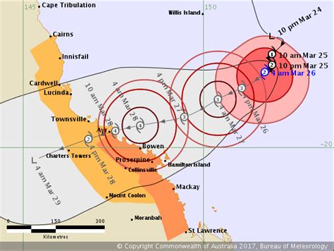 Australia Cyclone Debbie May Reach Cat 4 Maps Weatherwatch