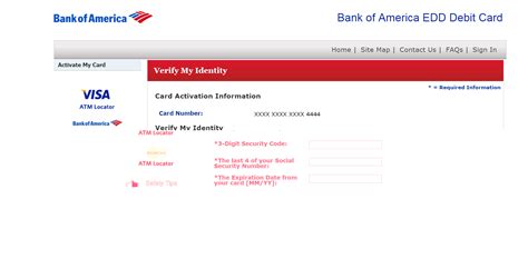 Yes, your transaction history is private, confidential, and can only be accessed by you. Bank of America EDD Debit Card Login