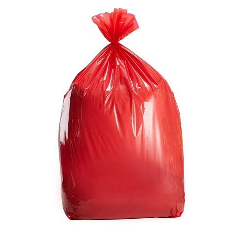 Red Large T Bags 6 Pack Jumbo Plastic Sack For Wrapping Oversized