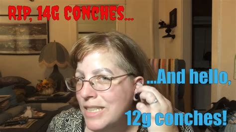 Stretching My Conches From 14g To 12g Youtube
