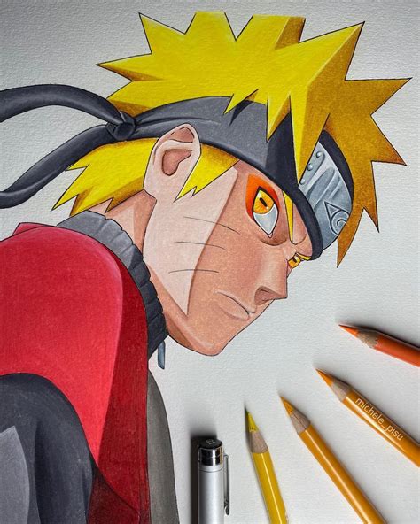Naruto Sage Mode ️ Esboço De Anime Naruto E Sasuke Desenho Como
