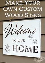 Pictures of Make Your Own Wood Signs