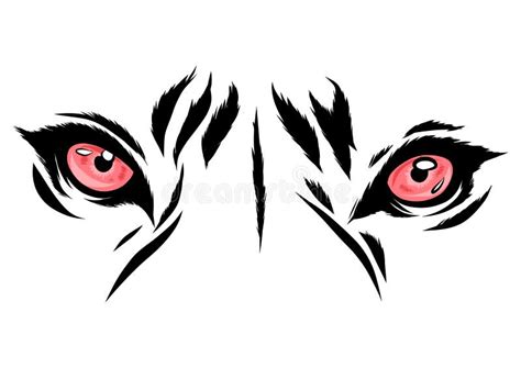 White Tiger Eyes Tattoo