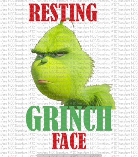 Resting Grinch Face Png Greenic