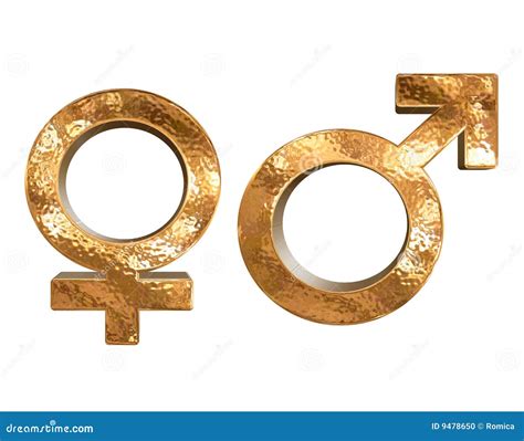 golden pattern gender sex 3d symbols isolated stock illustration illustration of gold human