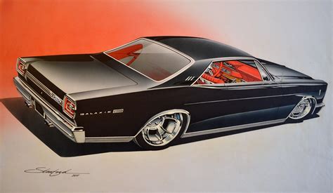 Illustration By Steve Stanford Cool Car Drawings Automotive