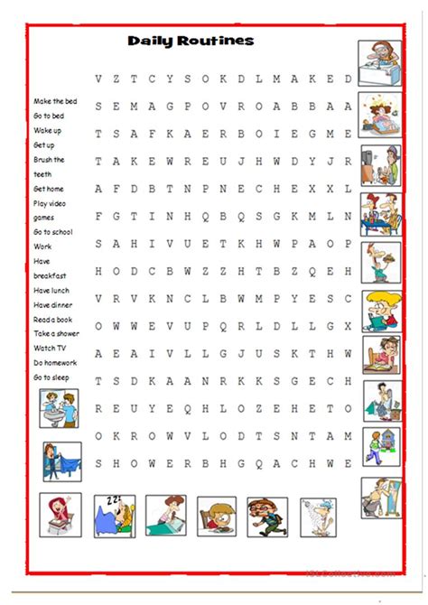 Daily Word Search English Esl Worksheets For Distance Learning And