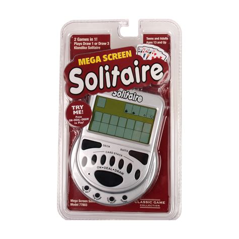 Toys And Hobbies Games Electronic Games Mega Screen Solitaire 77803