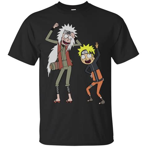 Rick And Morty Naruto And Jiraiya T Shirt Long Sleeve Hoodie