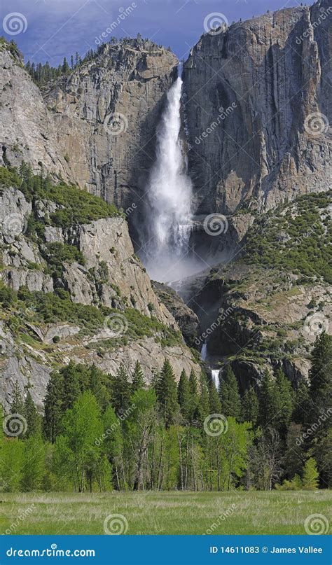 Yosemite Falls In Yosemite Valley National Park Stock Image